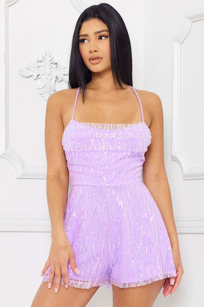 Glitter Glam Romper