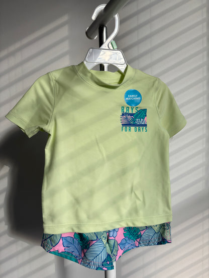 Vestido de Baño Verde Tropical – Carter’s (2 Piezas)