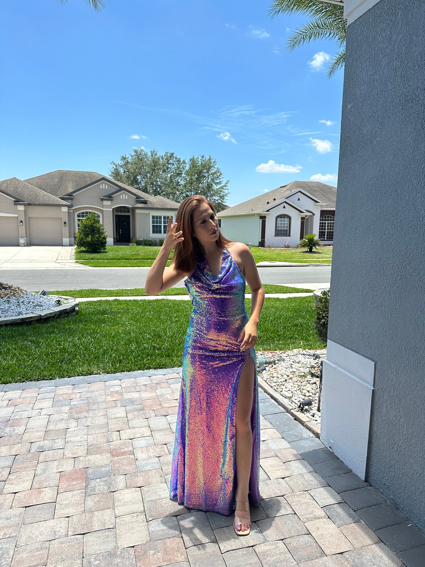 Purple Haze Gown Maxi Dress