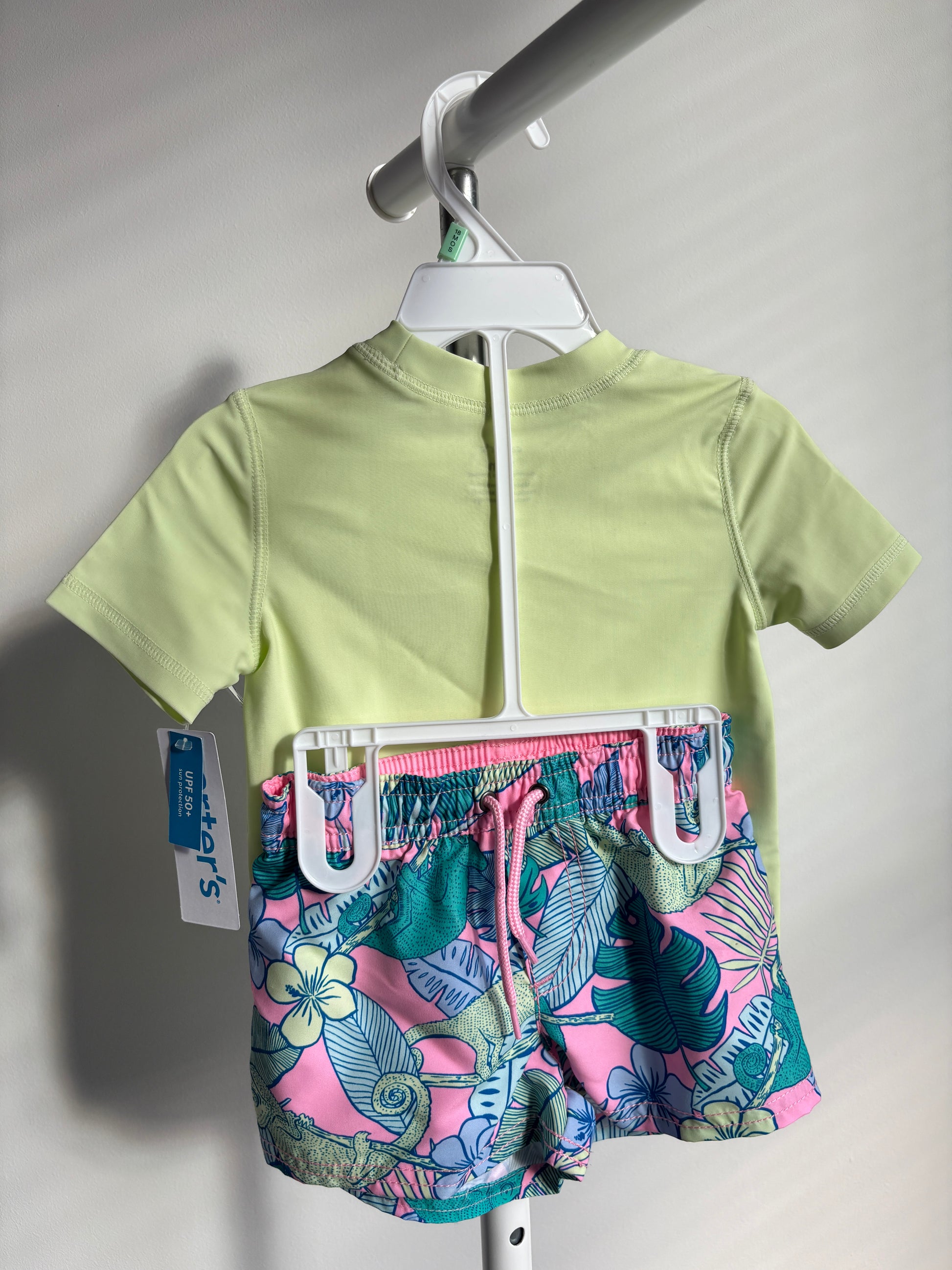 Vestido de Baño Verde Tropical – Carter’s (2 Piezas)