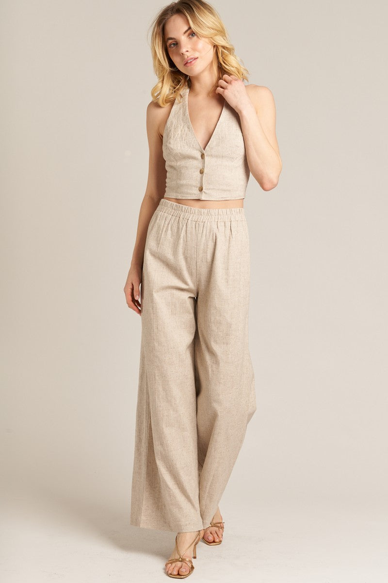 Athena Halter Vest & Pants Set