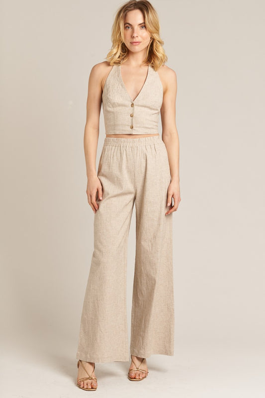 Athena Halter Vest & Pants Set