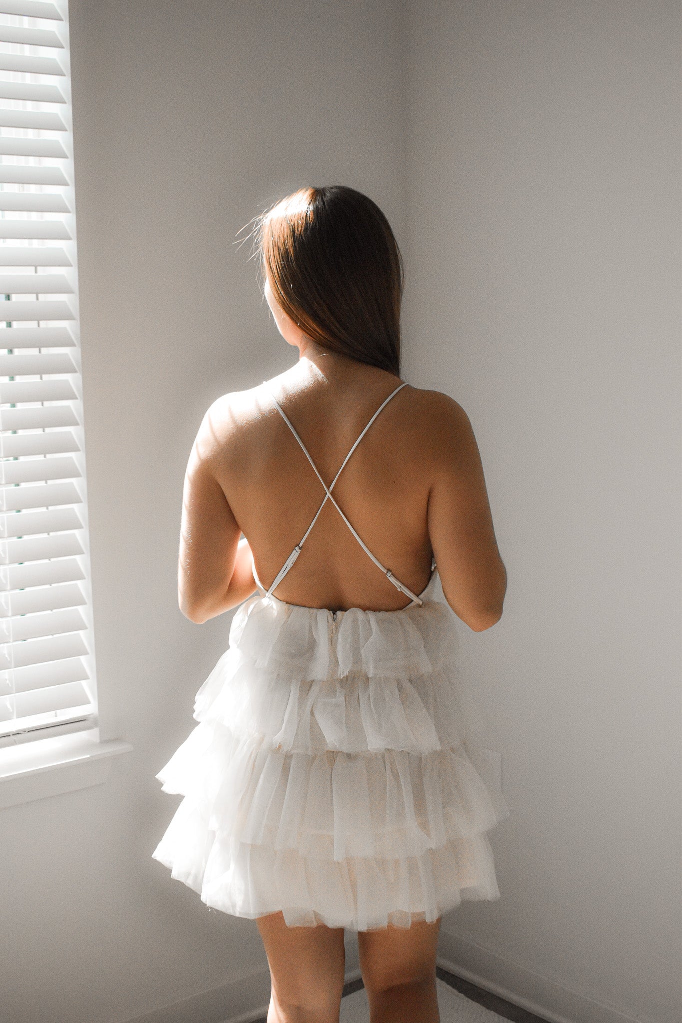 Creamsicle Tulle Tiered Party Dress