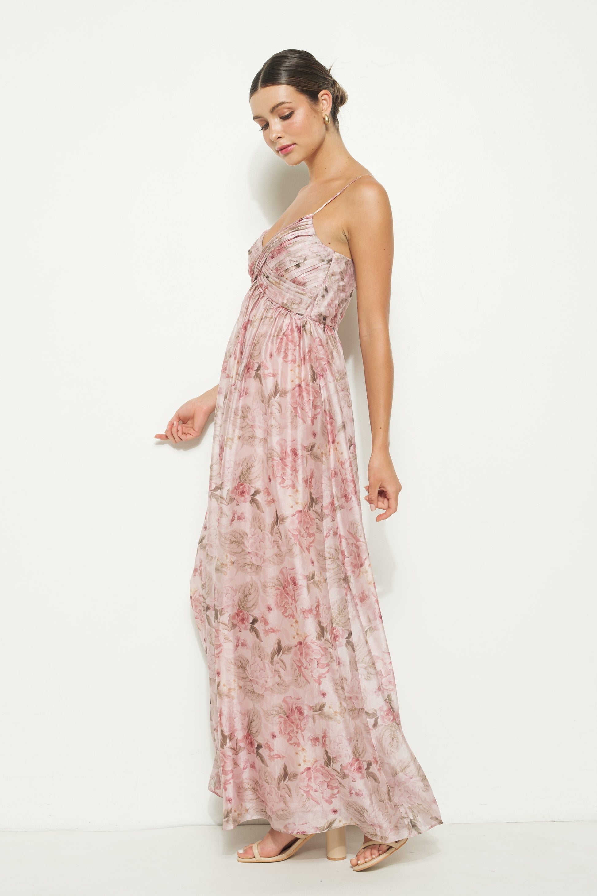 Dahlia Blossom Sleeveless Maxi Dress