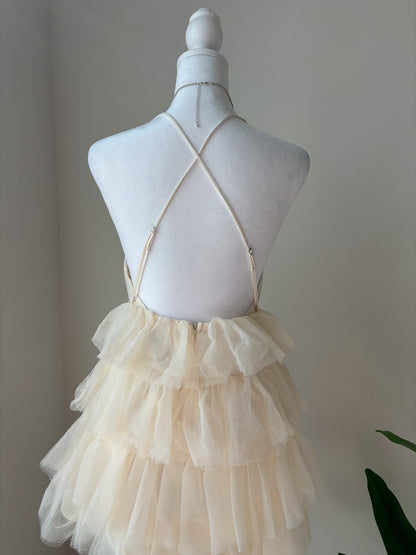 Creamsicle Tulle Tiered Party Dress