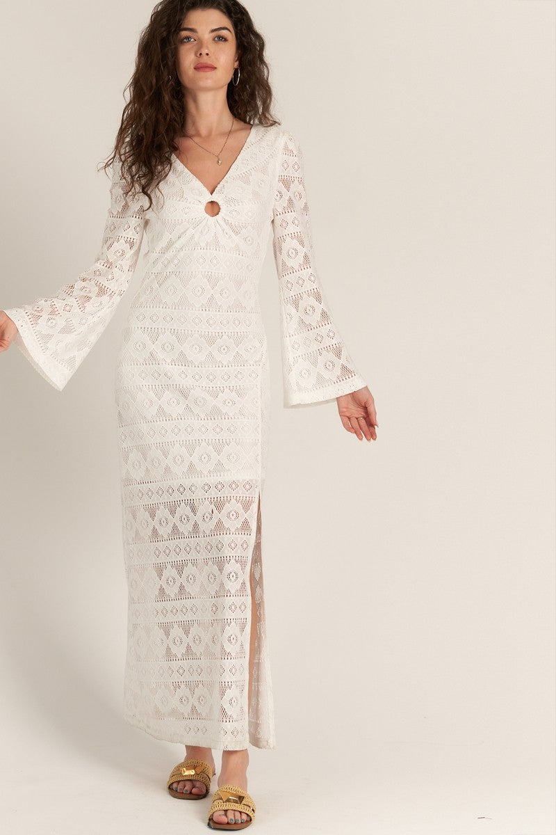 Lily Lace Long Sleeve Maxi Dress