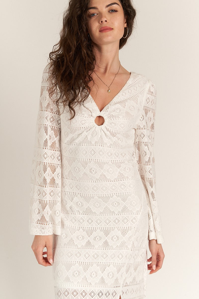 Lily Lace Long Sleeve Maxi Dress