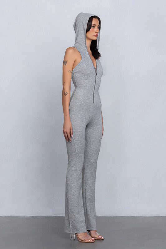 Moonstone Heather Hooded Jumpsuit