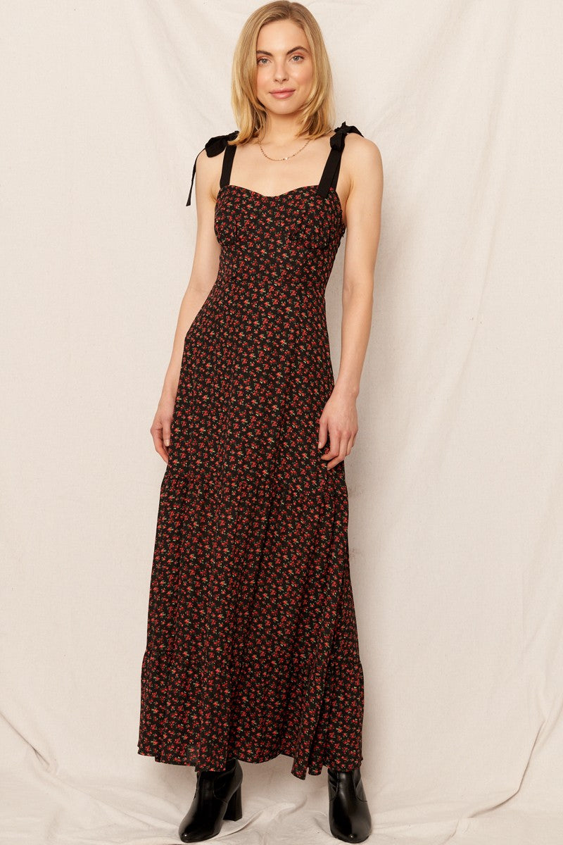 Scarlett Rose Sweetheart Maxi Dress