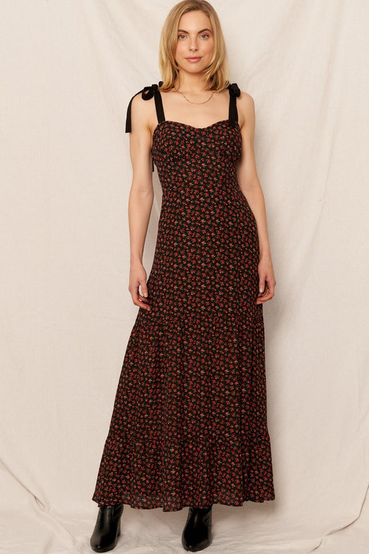 Scarlett Rose Sweetheart Maxi Dress