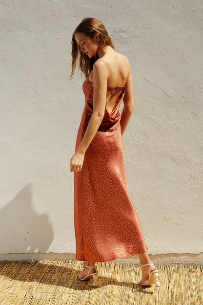 Sienna Animal Jacquard Maxi Dress