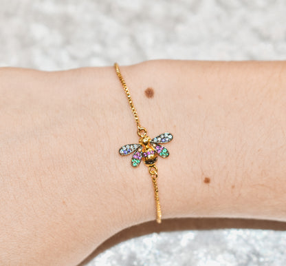 Serene Dragonfly Charm Bracelet