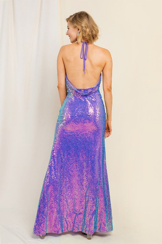 Purple Haze Gown Maxi Dress