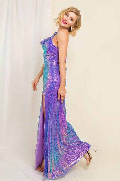 Purple Haze Gown Maxi Dress